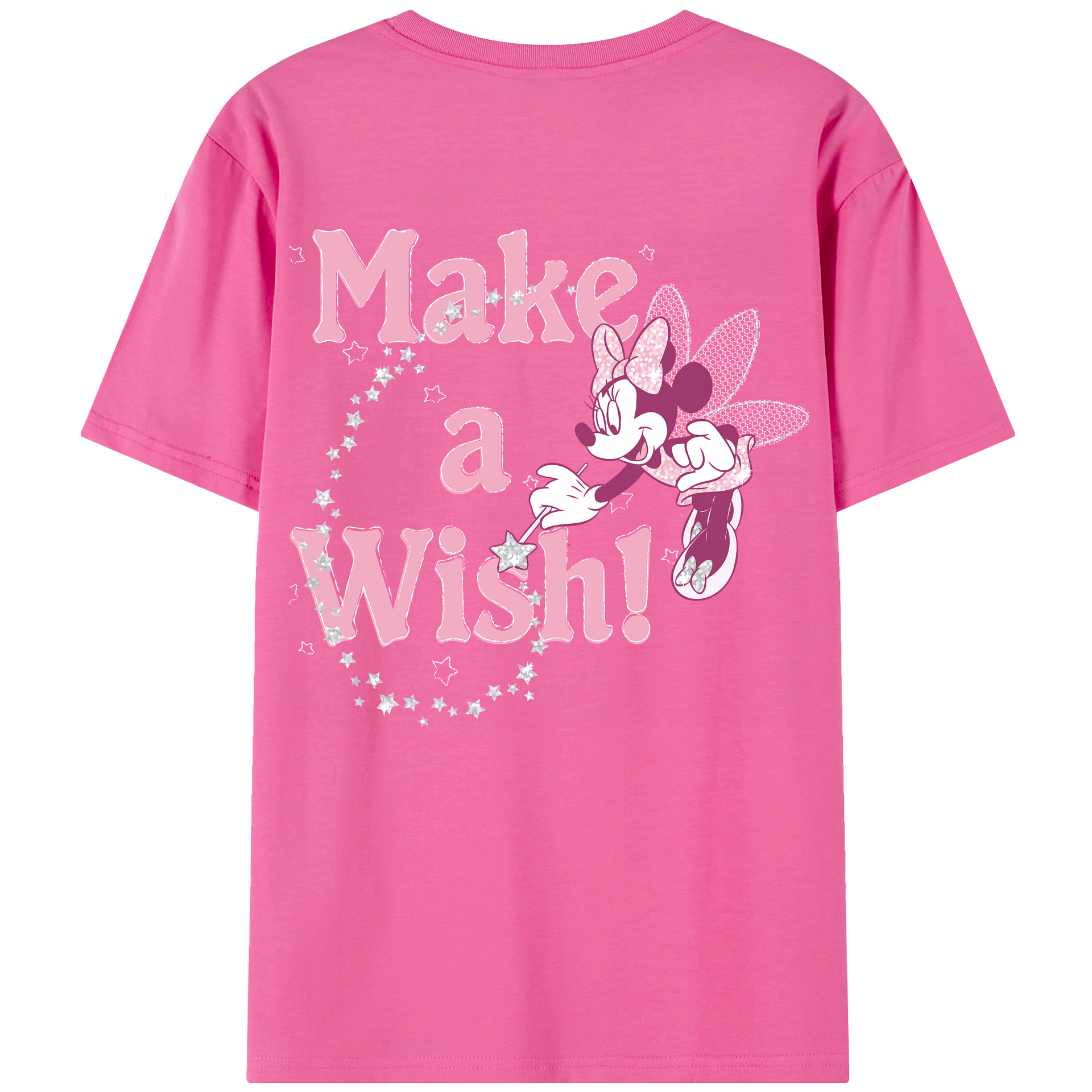 （画像用） ミッキーマウス Mickey Mouse レディース半袖Tシャツ(バックプリント)
